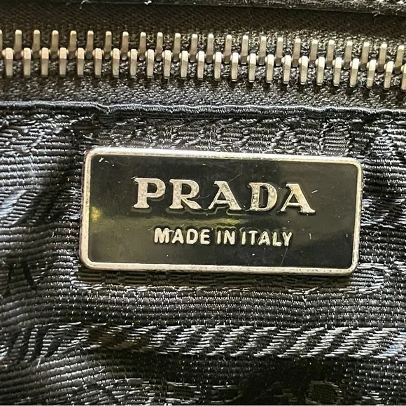 PRADA Nylon Leather Trimmed Tessuto Shouder Bag - Picture 9 of 16